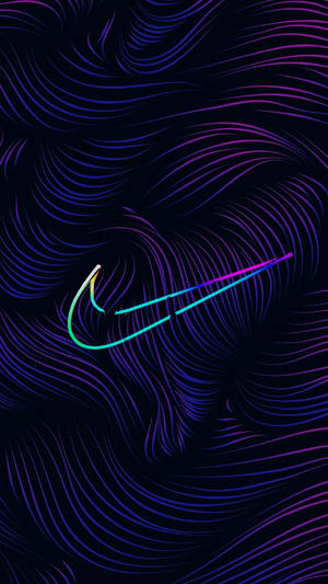 Purple Wave Lines Nike Iphone Wallpaper