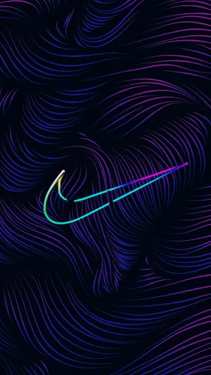 Purple Wave Lines Nike Iphone Wallpaper
