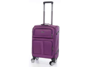 Purple Wheeled Carry On Suitcase Wallpaper