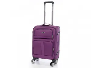 Purple Wheeled Carry On Suitcase Wallpaper