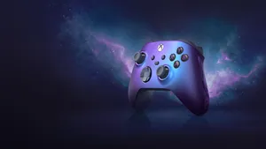 Purple Xbox Remote Gaming Controller Wallpaper