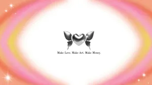 Purple Y2 K Aesthetic Love Art Money Wallpaper