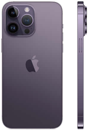 Purplei Phone14 Pro Max Backand Side View Wallpaper