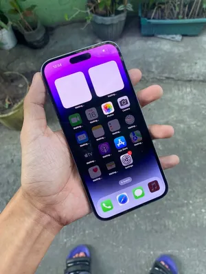 Purplei Phone14 Pro Maxin Hand Wallpaper