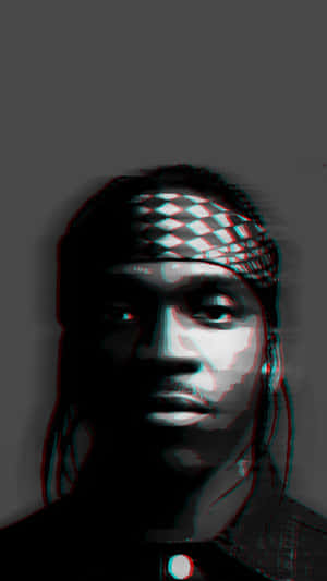 Pusha T Anaglyph Effect Portrait Wallpaper