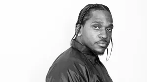 Pusha T Blackand White Portrait Wallpaper