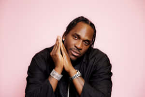 Pusha T Contemplative Pose Wallpaper