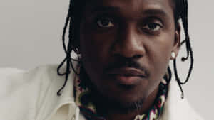 Pusha T Portrait Intense Gaze Wallpaper