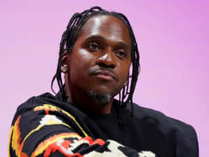 Pusha T Portraitat Event Wallpaper