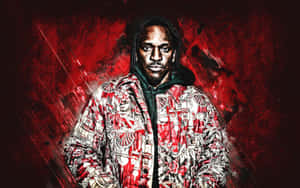 Pusha T Red Artistic Backdrop Wallpaper