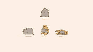 Pusheen And Sloth Wallpaper