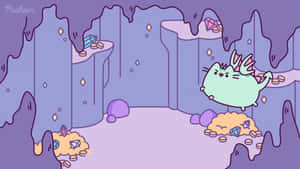 Pusheen Just Plugged In Her New Pc - Now The Fun Can Begin! Wallpaper