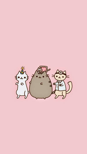 Pusheen With Friends! Wallpaper