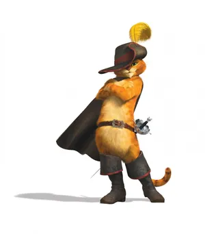 Puss In Boots Crossed Arms Wallpaper