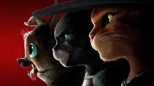 Puss In Boots Last Wish Character Trio Wallpaper