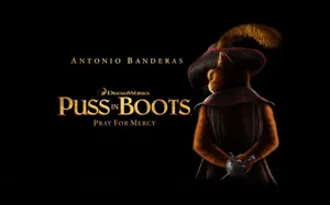 Puss In Boots Pray For Mercy Movie Poster Wallpaper