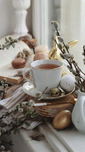 Pussy Willow Spring Decor Wallpaper