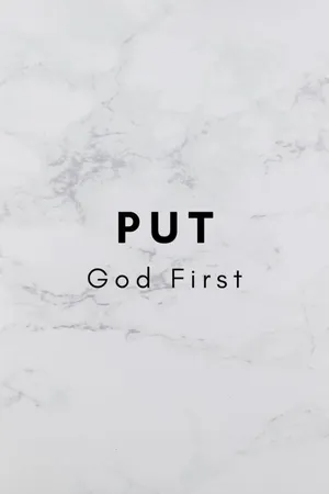 Put God First Marble Background Wallpaper