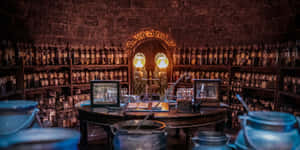 Put Your Magical Talent To Use In The Hogwarts Potions Class Wallpaper