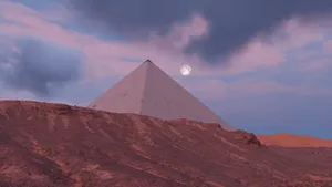 Pyramid Of The Moon Aesthetic Sky Wallpaper