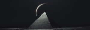 Pyramid Of The Moon Dark Wallpaper