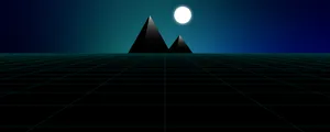 Pyramid Of The Moon Landscape Wallpaper