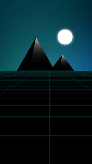 Pyramid Of The Moon Shapes Wallpaper