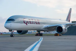 Qatar Airbus A350 On Tarmac Wallpaper