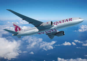 Qatar Airways Boeing In Flight Wallpaper