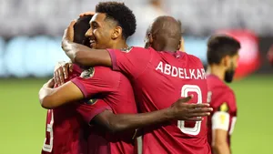 Qatar National Football Team Group Hug Wallpaper
