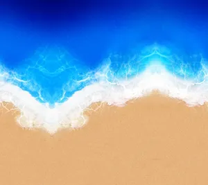 Qhd Aerial View Of A Blue Ocean Wallpaper