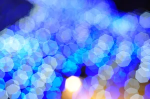 Qhd Hexagonal Bokeh Wallpaper