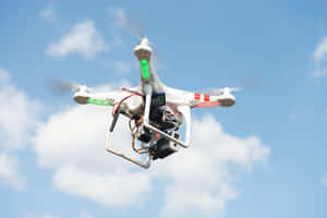 Quadcopter Drone In Flight Wallpaper