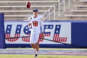 Quarterback Practice Session Wallpaper