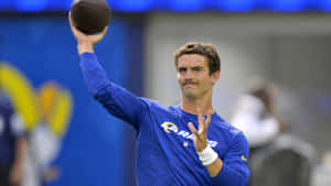 Quarterback Practicing Passing Drill Wallpaper