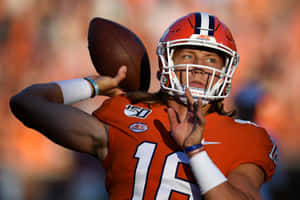 Quarterback Preparingto Throw Football Wallpaper