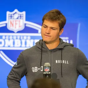 Quarterback Prospect N F L Combine Press Conference Wallpaper