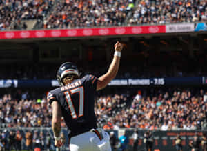 Quarterback Tyson Bagent Celebration Wallpaper