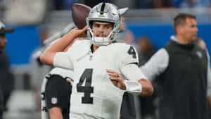 Quarterback Warming Up Number4 Wallpaper