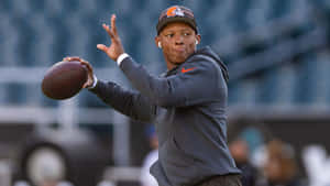 Quarterback Warmup Session Wallpaper