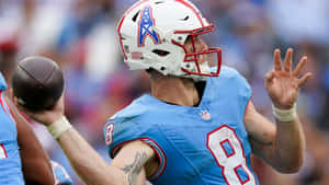 Quarterback Will Levis In Action Wallpaper