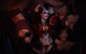 Queen Of Pain - The Sovereign Of Agony In Action Wallpaper