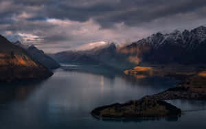 Queenstown Lake Wakatipu Dusk Wallpaper