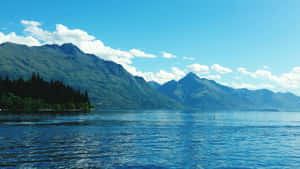 Queenstown Lake Wakatipu Mountain View Wallpaper