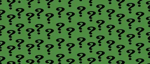 Question Mark Pattern Green Background Wallpaper