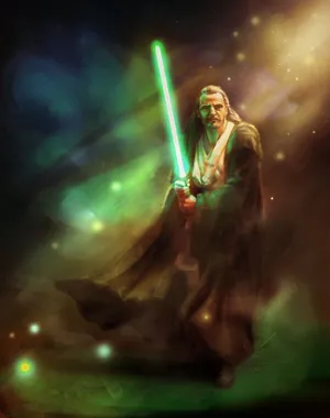Qui-gon Jinn - Jedi Master And Mentor Wallpaper