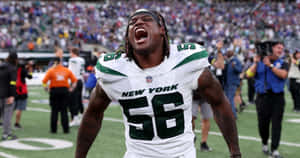 Quincy Williams New York Jets Victory Roar Wallpaper