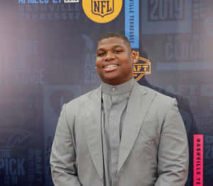 Quinnen Williams N F L Draft Event2019 Wallpaper