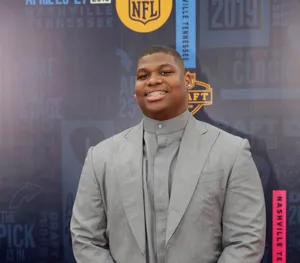 Quinnen Williams N F L Draft Event2019 Wallpaper