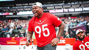 Quinnen Williams Pro Bowl Celebration Wallpaper